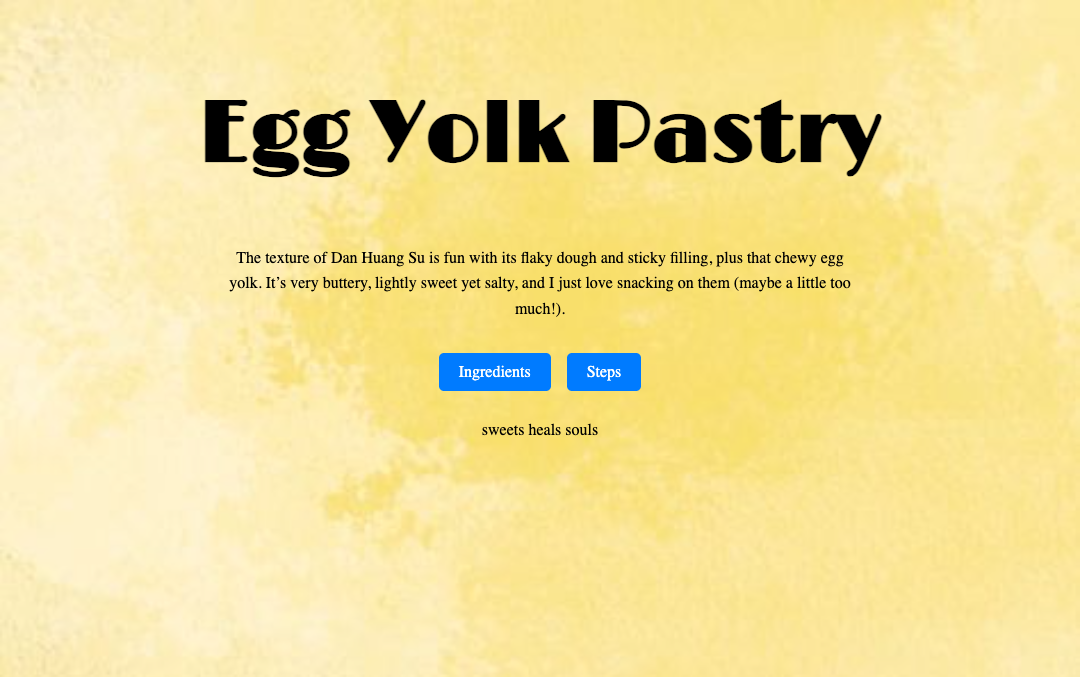 Egg Yolk Pastry — Recipe Design website homepage